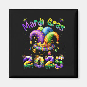Happy Mardi Gras Carnaval Mardi Gras 2025 Jester O Magneet