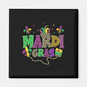 Happy Mardi Gras Carnaval Vet Dinsdag Fleur De Lis Magneet