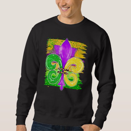 Happy Mardi Gras Carnival Funny Graphic Trui (Voorkant)