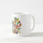 Happy Mardi Gras Coffee Mok (Voorkant rechts)