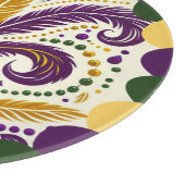 Happy Mardi Gras fleur-de-lis Snijplank (Hoek)