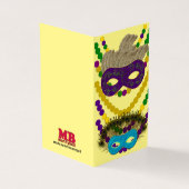 Happy Mardi Gras Kaart (Buitenkant)