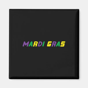Happy Mardi Gras Louisiana Carnaval New Orlean Man Magneet