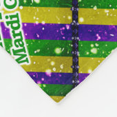 Happy Mardi Gras Poster Fleece Deken (Hoek)
