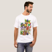 Happy Mardi Gras T-Shirt (Voorkant volledig)
