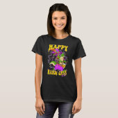 Happy Mardi Gras Yu2019all Drummer Alligator Party T-shirt (Voorkant volledig)