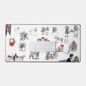 Happy Mariage Couples Caractères Collage (Clavier et souris)