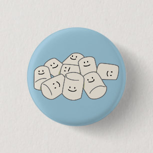 Happy Marshmallow buddies kleeft een goede vriend Ronde Button 3,2 Cm