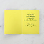 Happy May Day, gele bloemen Kaart (Binnen)