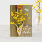 Happy May Day, gele bloemen Kaart (Gele Bloem)