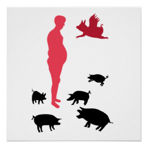 Happy Meal Wees Vegeterian, het Boerderij, Poster  Perfect Poster