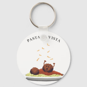 Happy Meatball "Pasta La Vista!" Sleutelhanger