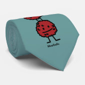 Happy Meatballen Stropdas (Opgerold)