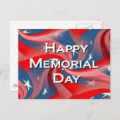 Happy Memorial Day Briefkaart (Voorkant / Achterkant)