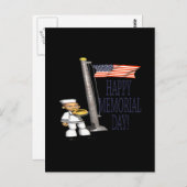 Happy Memorial Day Briefkaart (Voorkant / Achterkant)