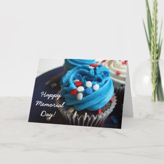 Happy Memorial day cupcakes carte de voeux (Devant)