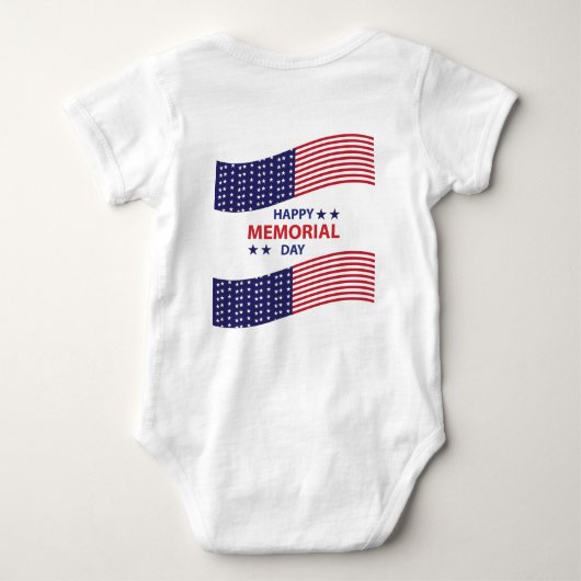 Happy Memorial Day Romper (Achterkant)