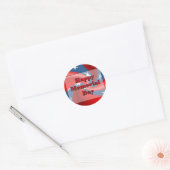 Happy Memorial Day Ronde Sticker (Envelop)