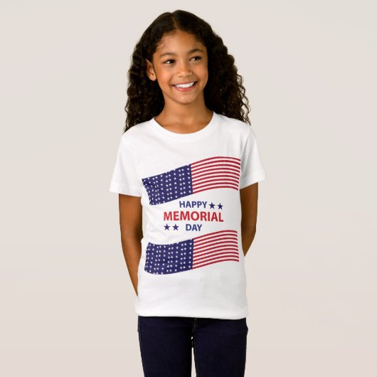 Happy Memorial Day T-shirt (Voorkant volledig)