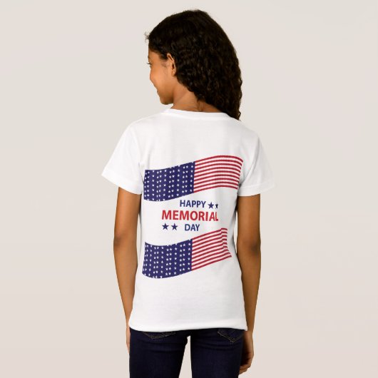 Happy Memorial Day T-shirt (Achterkant volledig)
