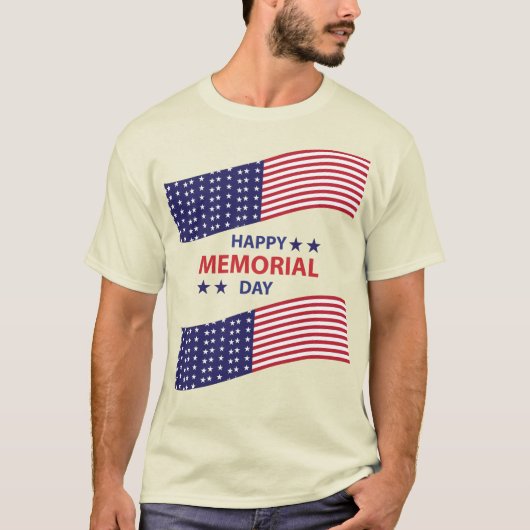 Happy Memorial Day T-Shirt (Voorkant)