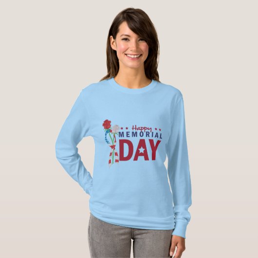 Happy Memorial Day T-shirt (Voorkant volledig)