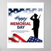 Happy Memorial Day Us Poster (Devant)