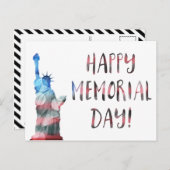 Happy Memorial Day (vrijheidsbokeh) Briefkaart (Voorkant / Achterkant)