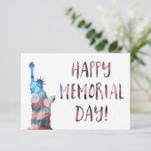 Happy Memorial Day (vrijheidsbokeh) Kaart (Staand voorkant)