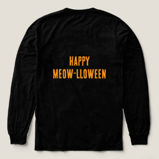 Happy Meow-lloween T-shirt met lange mouwen