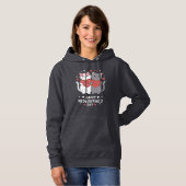 Happy Meowentine's Day Grappig Hoodie (Voorkant volledig)