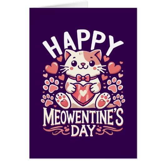 Happy Meowentine's Day - Schattigee Cat Valentijns (Voorkant)
