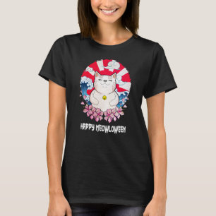 Happy Meowloween Cat Halloween Kitten Scary Cat Mo T-shirt