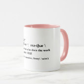 happy mère's day café mug fière maman citation (Devant droit)