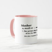 happy mère's day café mug fière maman citation (Devant gauche)