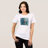 Happy Mermaid Tri-Blend Shirt (Voorkant volledig)