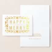 Happy Merry Holiday Folie Kaarten (Display)