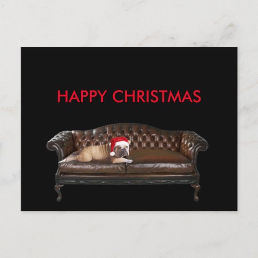 Happy Merry-kerstfeest Funny Ironic Briefkaart (Voorkant)