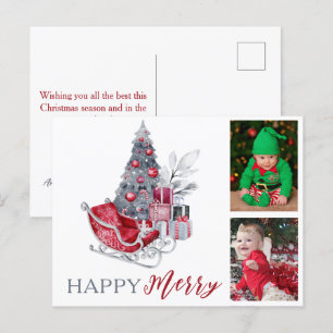 Happy Merry Kinder Family Feestdagenkaart