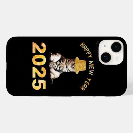 Happy Mew Jaar 2025 Case-Mate iPhone Case (Achterkant (horizontaal))