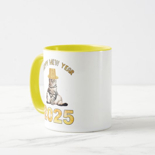 Happy Mew Jaar 2025 Mok (Voorkant links)