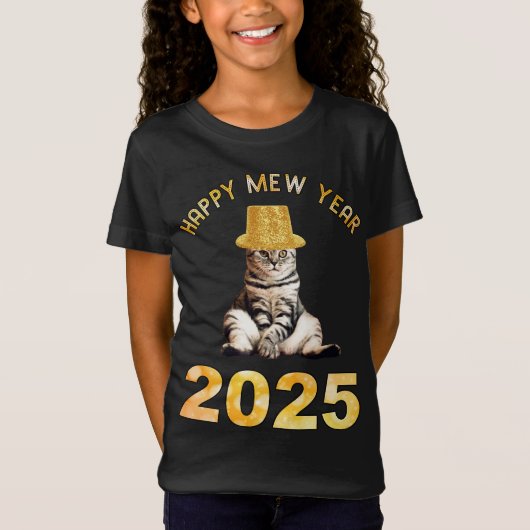 Happy Mew Jaar 2025 T-shirt (Voorkant)