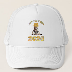Happy Mew Jaar 2025 Trucker Pet