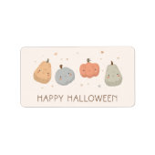Happy mignon design Citrouille Sticker Halloween (Devant)
