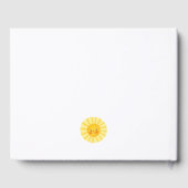 Happy mignon livre d'invité du Baby shower Sun (Verso)