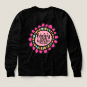 Happy Mind Happy Life Motivational Design graphiqu (Motif dos)