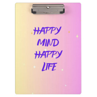 Happy Mind Klembord – Motiverend & Kantoor Decor