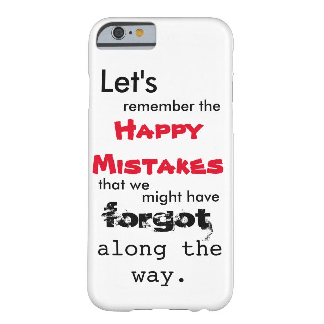 Happy Mistakes Lyrics iPhone 6 Coque (Dos)