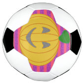 Happy Modern Big Orange Pumpkin Halloween Voetbal (Gedraaid)