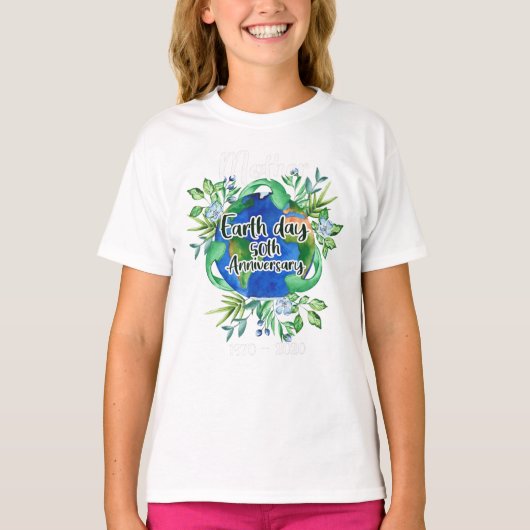 Happy Moeder Earth Day 2020 Funny 50th Jubileum T-shirt (Voorkant)